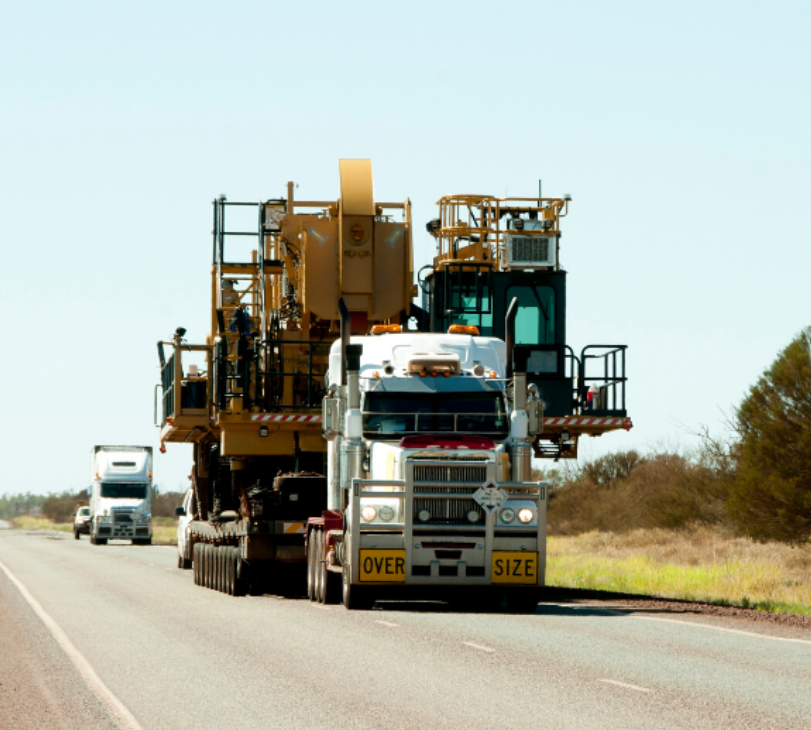 construction equipment towing